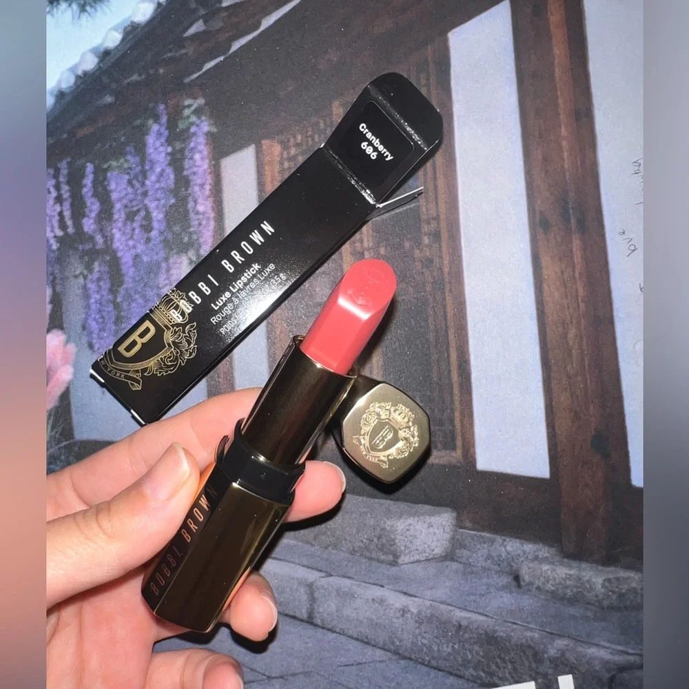 Bobbi Brown Luxe Lipstick ~ 606 Cranberry ~ 0.12oz/3.5g Full Size NIB